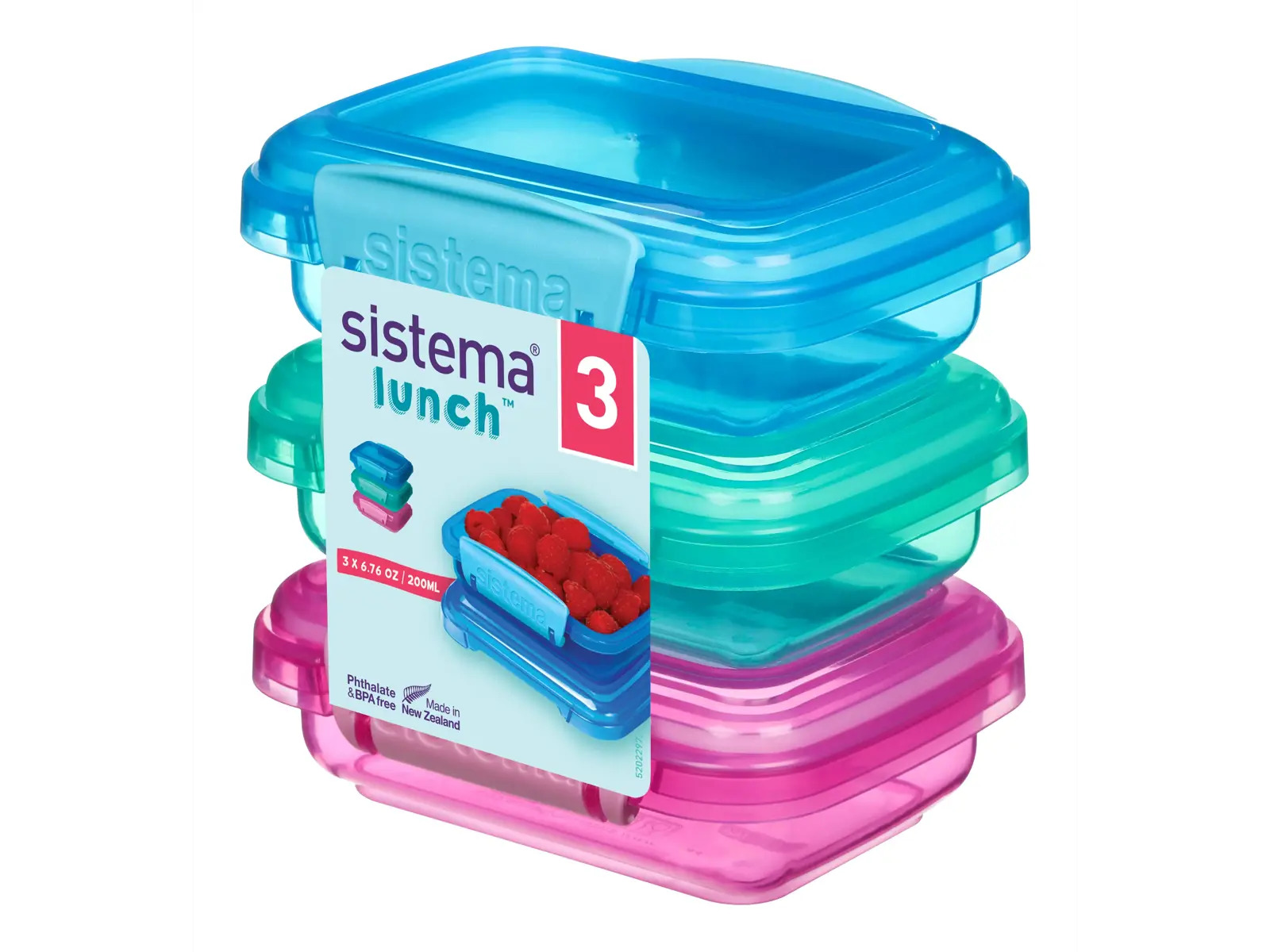 Sistema Lunch Packs 3Pack 200ml