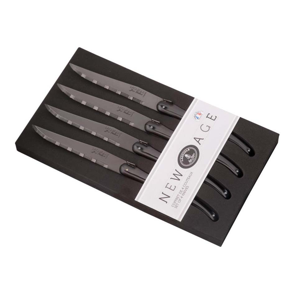 Laguiole New Age Kniv 4 stk, sort* Laguiole New Age Kniv 4 stk, sort*