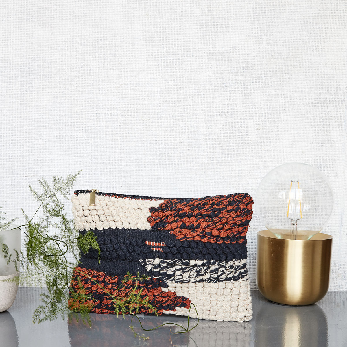 Combo Pung, 27x18 cm, sort / elfenben* Combo Pung, 27x18 cm, sort / elfenben*