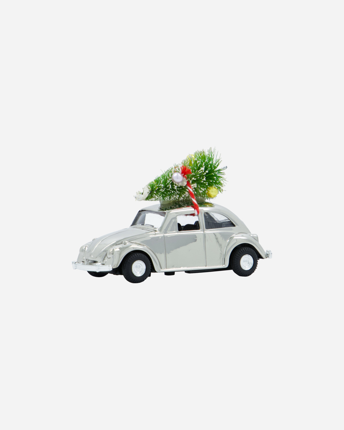 Dekoration, Mini Xmas car, Sølv
