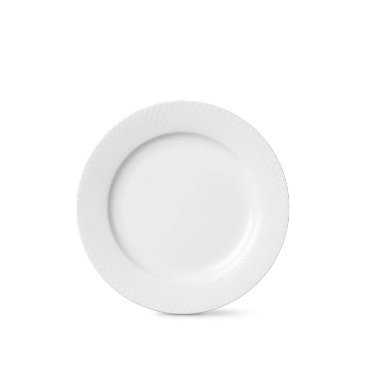 Rhombe Tallerken Ø23 cm hvid porcelæn Rhombe Tallerken Ø23 cm hvid porcelæn