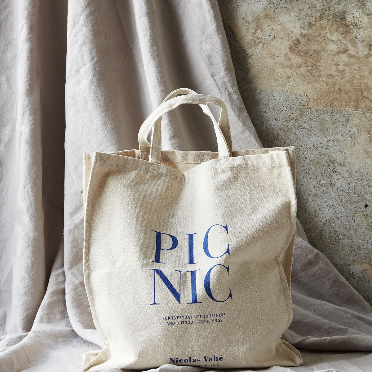 Taske/Shopper, Picnic, Hvid*