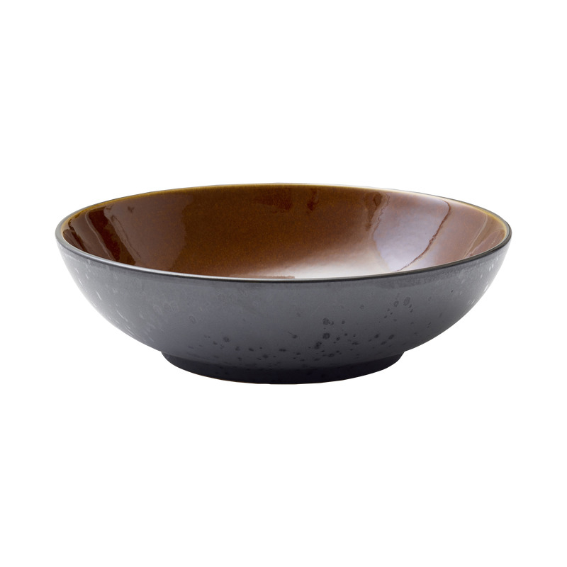 Salatskål 24cm sort/amber BITZ