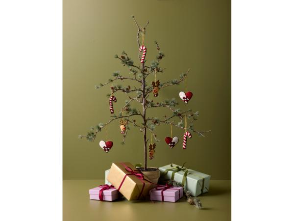 Juleophæng Candy 5 x 10 cm Perler