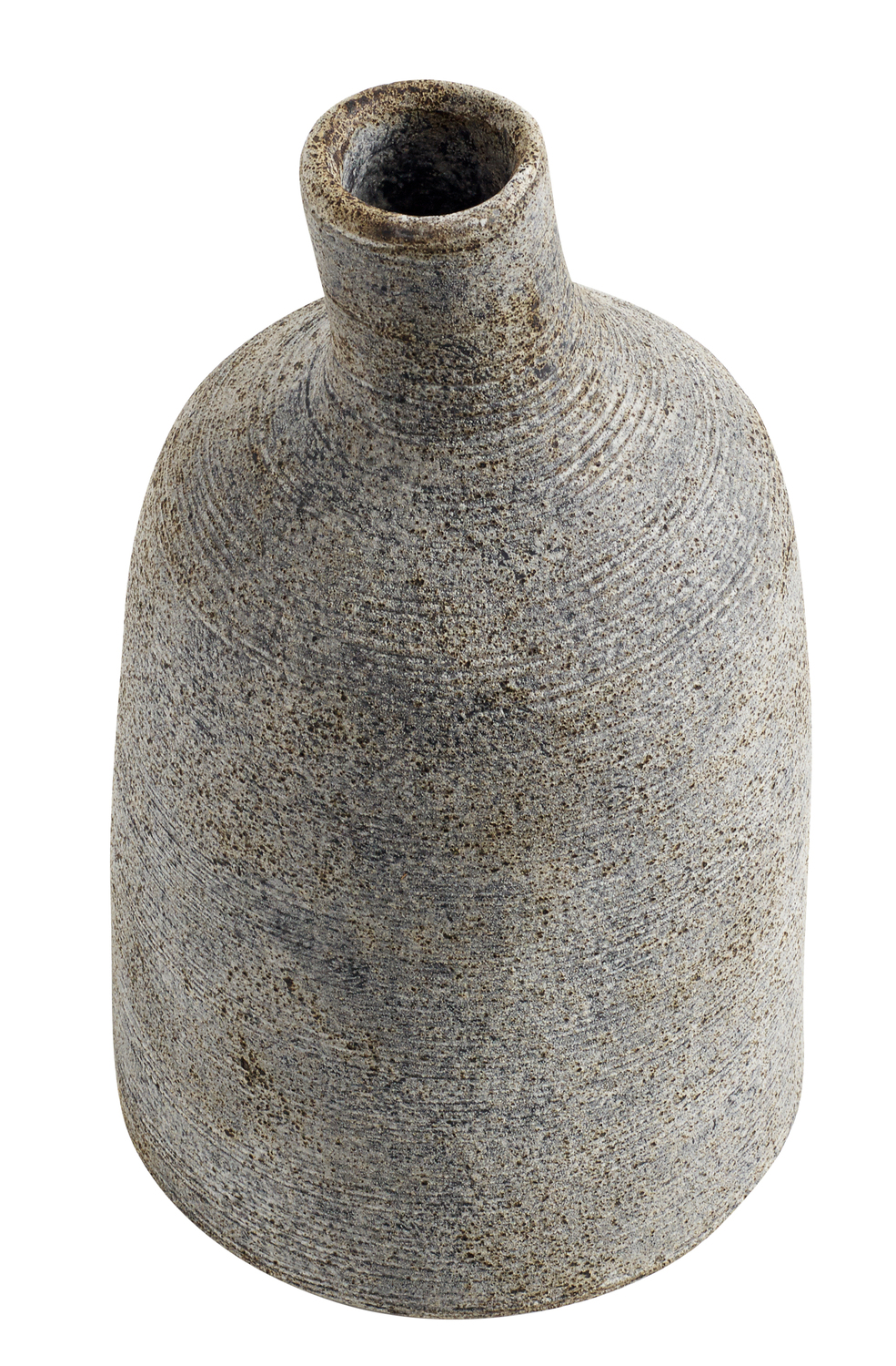 Stain Vase L - Grå/Brun, Luna Krukke 80 - Sort